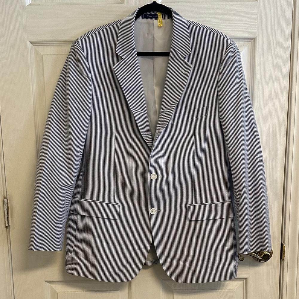 Alan Flusser Seersucker Blazer